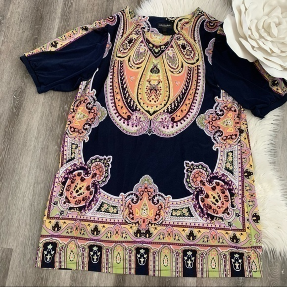 CitiKnits Effortless Style paisley dress plus size‎